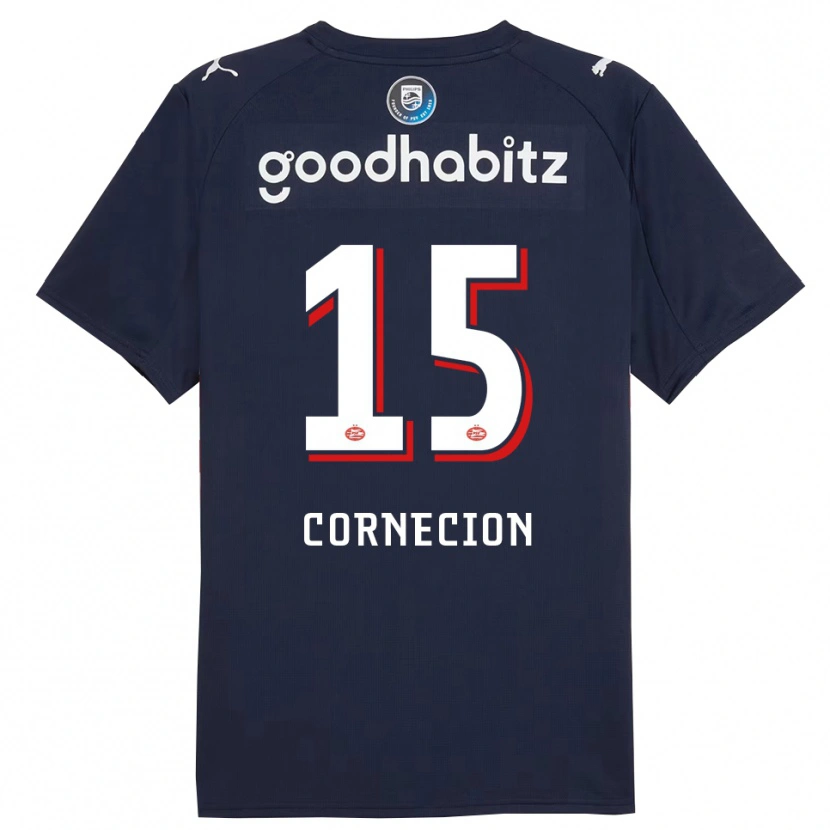 Danxen Kinder Shuryjano Cornecion #15 Marine Weiß Auswärtstrikot Trikot 2025/26 T-Shirt Schweiz