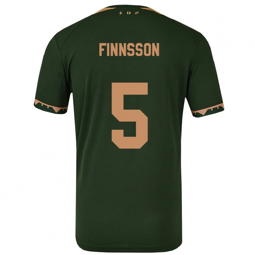 Danxen Kinder Kolbeinn Finnsson #5 Grün Gold Auswärtstrikot Trikot 2025/26 T-Shirt Schweiz