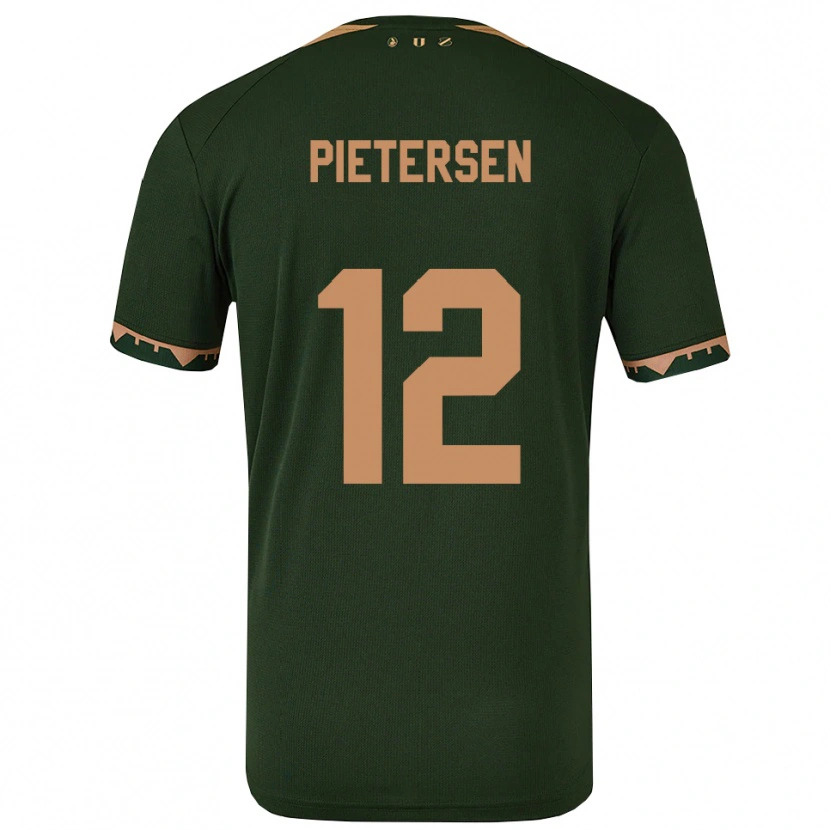 Danxen Kinder Stan Pietersen #12 Grün Gold Auswärtstrikot Trikot 2025/26 T-Shirt Schweiz