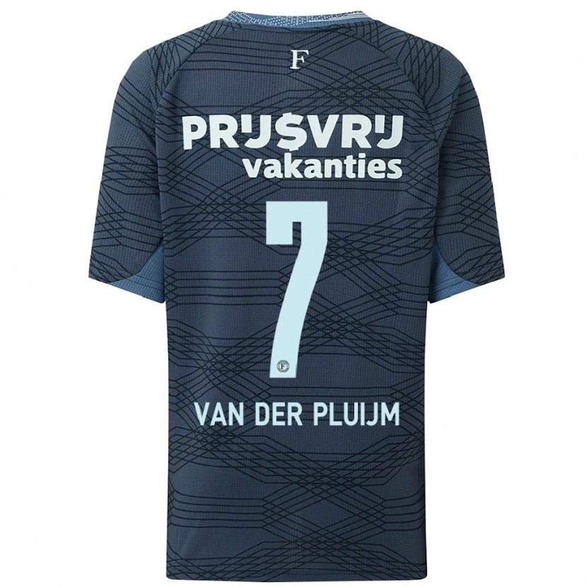 Danxen Kinder Marvin Van Der Pluijm #7 Schwarz Grau Auswärtstrikot Trikot 2025/26 T-Shirt Schweiz
