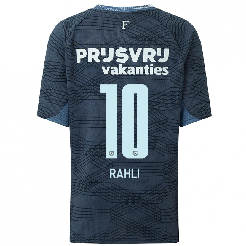 Danxen Kinder Khalid Rahli #10 Schwarz Grau Auswärtstrikot Trikot 2025/26 T-Shirt Schweiz