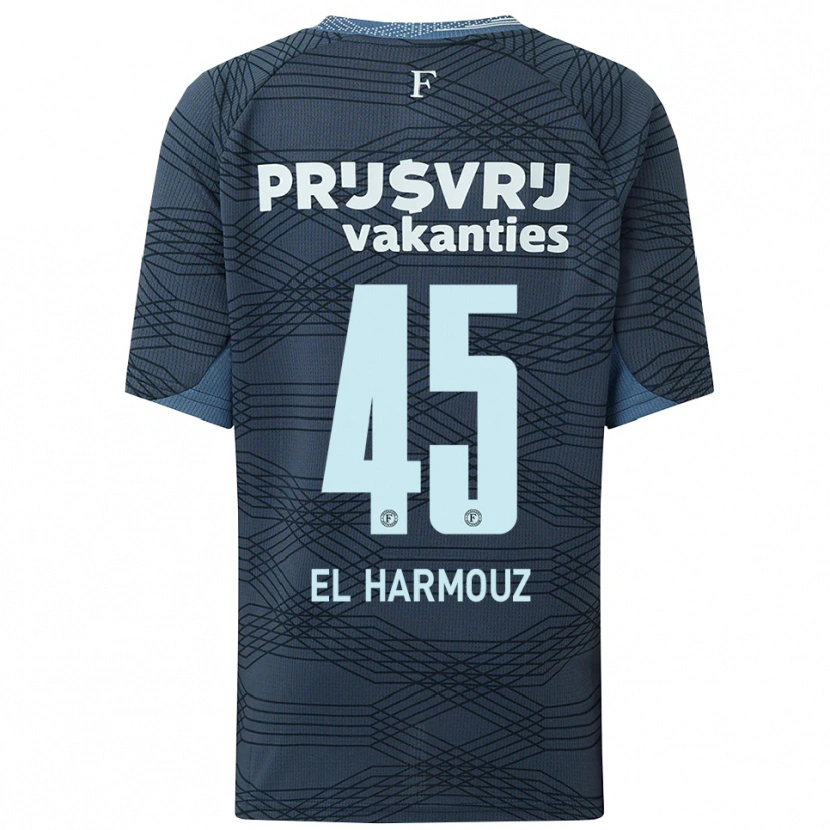 Danxen Kinder Nassim El Harmouz #45 Schwarz Grau Auswärtstrikot Trikot 2025/26 T-Shirt Schweiz