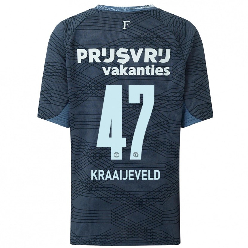 Danxen Kinder Thijs Kraaijeveld #47 Schwarz Grau Auswärtstrikot Trikot 2025/26 T-Shirt Schweiz