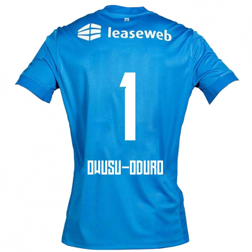 Danxen Kinder Rome Jayden Owusu-Oduro #1 Blau Weiß Auswärtstrikot Trikot 2025/26 T-Shirt Schweiz