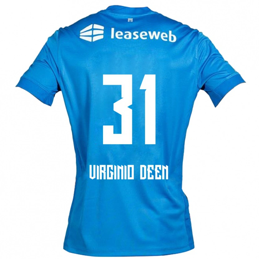 Danxen Kinder Daniël Virginio Deen #31 Blau Weiß Auswärtstrikot Trikot 2025/26 T-Shirt Schweiz
