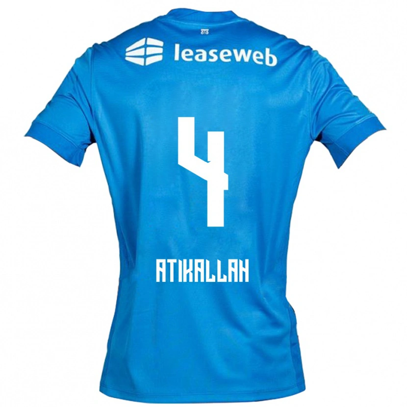 Danxen Kinder Rayan Atikallah #4 Blau Weiß Auswärtstrikot Trikot 2025/26 T-Shirt Schweiz