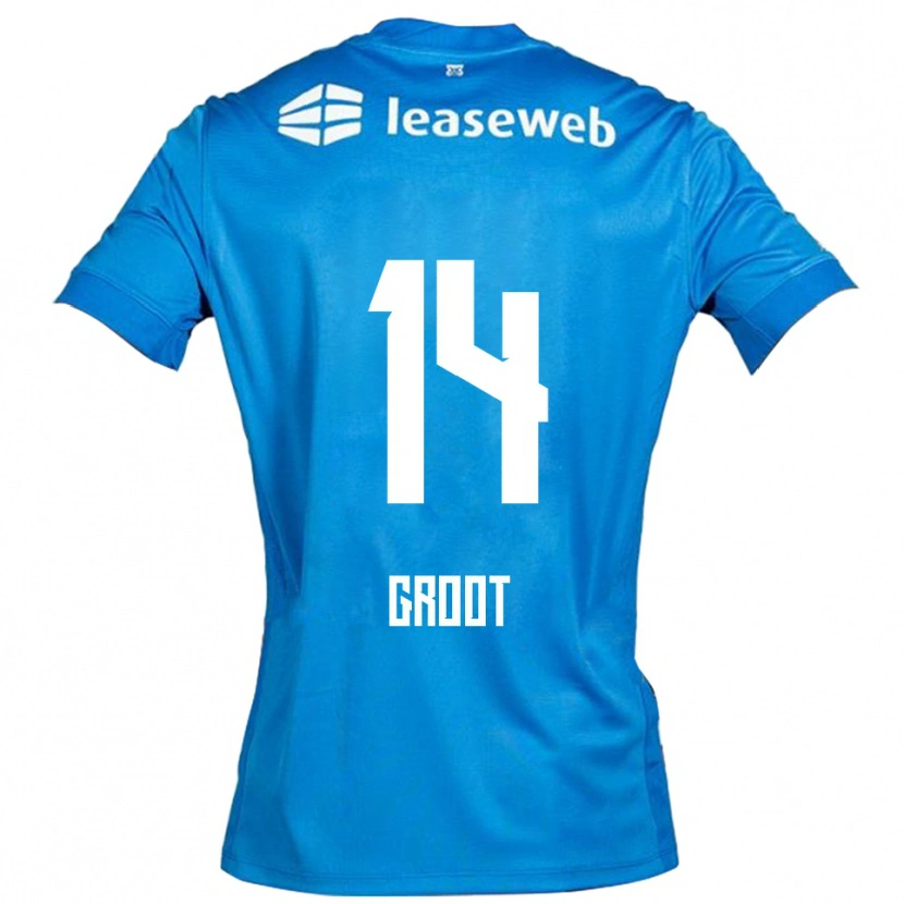 Danxen Kinder Gijs Groot #14 Blau Weiß Auswärtstrikot Trikot 2025/26 T-Shirt Schweiz