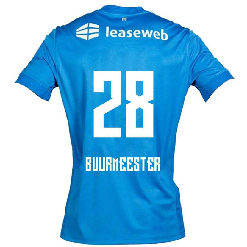 Danxen Kinder Zico Buurmeester #28 Blau Weiß Auswärtstrikot Trikot 2025/26 T-Shirt Schweiz