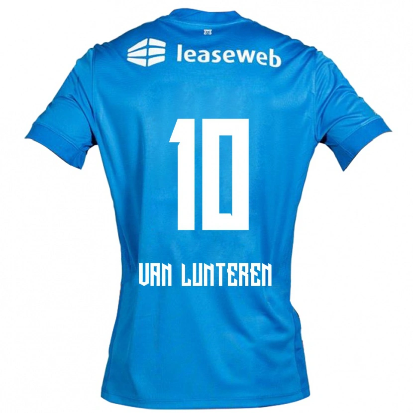Danxen Kinder Desiree Van Lunteren #10 Blau Weiß Auswärtstrikot Trikot 2025/26 T-Shirt Schweiz