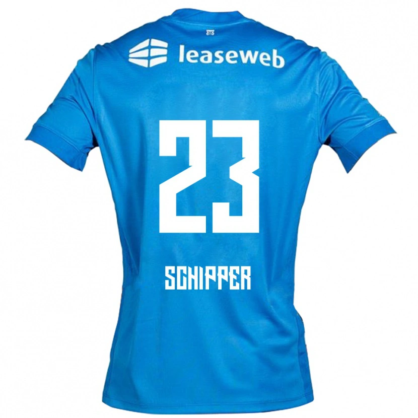 Danxen Kinder Jur Schipper #23 Blau Weiß Auswärtstrikot Trikot 2025/26 T-Shirt Schweiz
