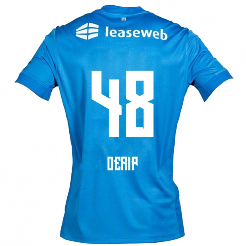 Danxen Kinder Julian Oerip #48 Blau Weiß Auswärtstrikot Trikot 2025/26 T-Shirt Schweiz