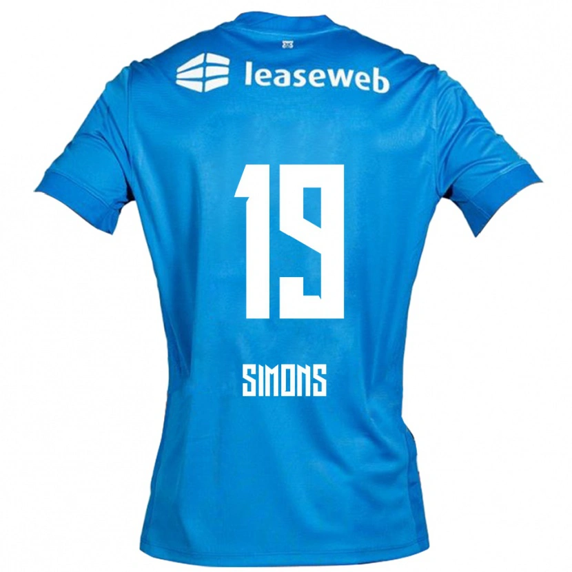 Danxen Kinder Saviola Simons #19 Blau Weiß Auswärtstrikot Trikot 2025/26 T-Shirt Schweiz