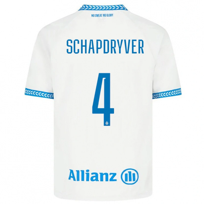 Danxen Kinder Emely Schapdryver #4 Blau Weiß Auswärtstrikot Trikot 2025/26 T-Shirt Schweiz