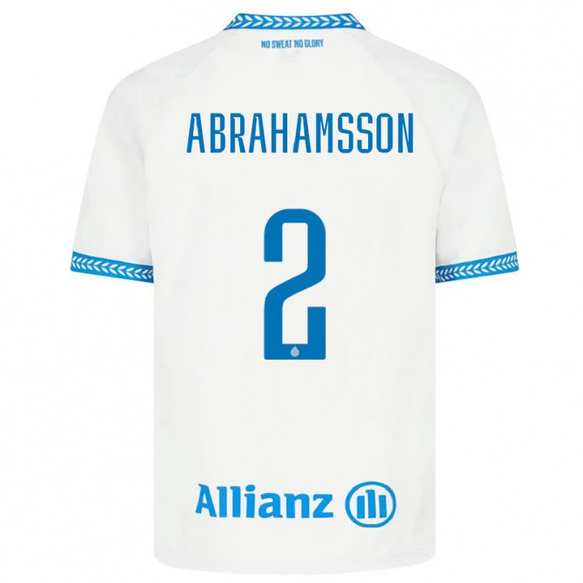Danxen Kinder Sejde Abrahamsson #2 Blau Weiß Auswärtstrikot Trikot 2025/26 T-Shirt Schweiz
