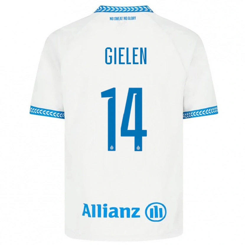 Danxen Kinder Sterre Gielen #14 Blau Weiß Auswärtstrikot Trikot 2025/26 T-Shirt Schweiz