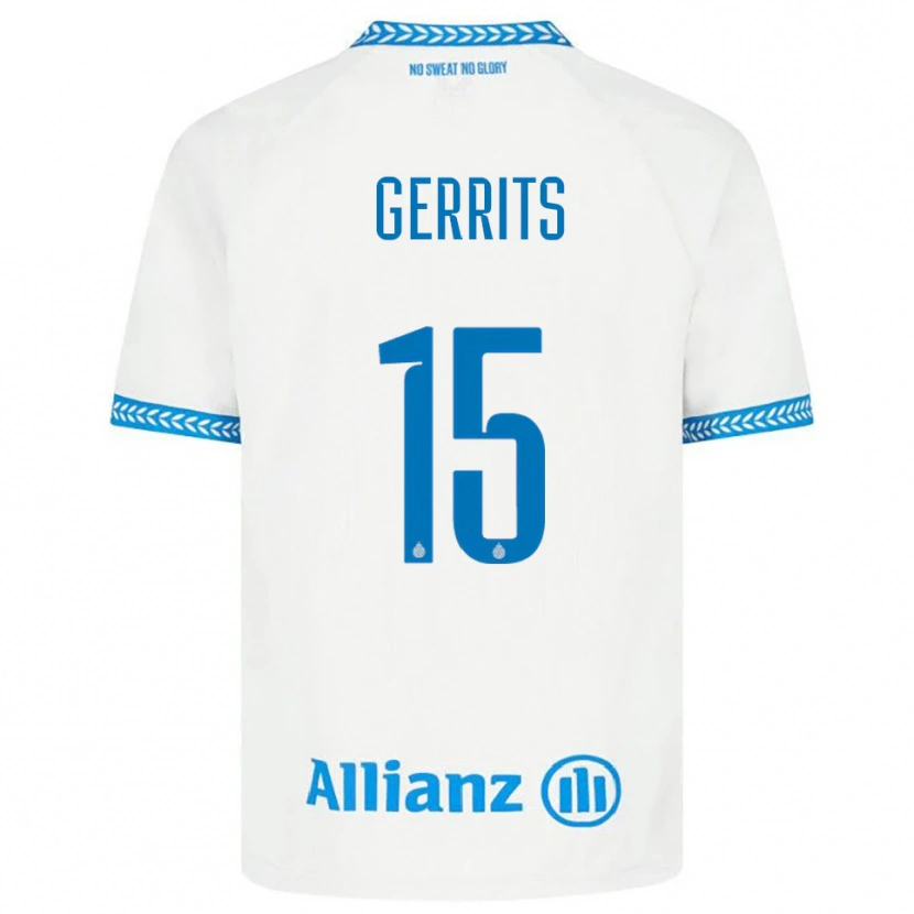 Danxen Kinder Melanie Gerrits #15 Blau Weiß Auswärtstrikot Trikot 2025/26 T-Shirt Schweiz