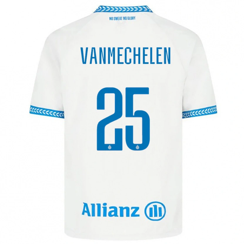 Danxen Kinder Davinia Vanmechelen #25 Blau Weiß Auswärtstrikot Trikot 2025/26 T-Shirt Schweiz