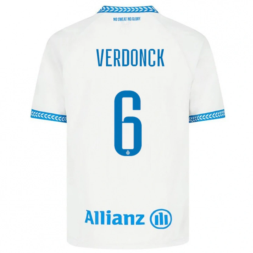 Danxen Kinder Saar Verdonck #6 Blau Weiß Auswärtstrikot Trikot 2025/26 T-Shirt Schweiz