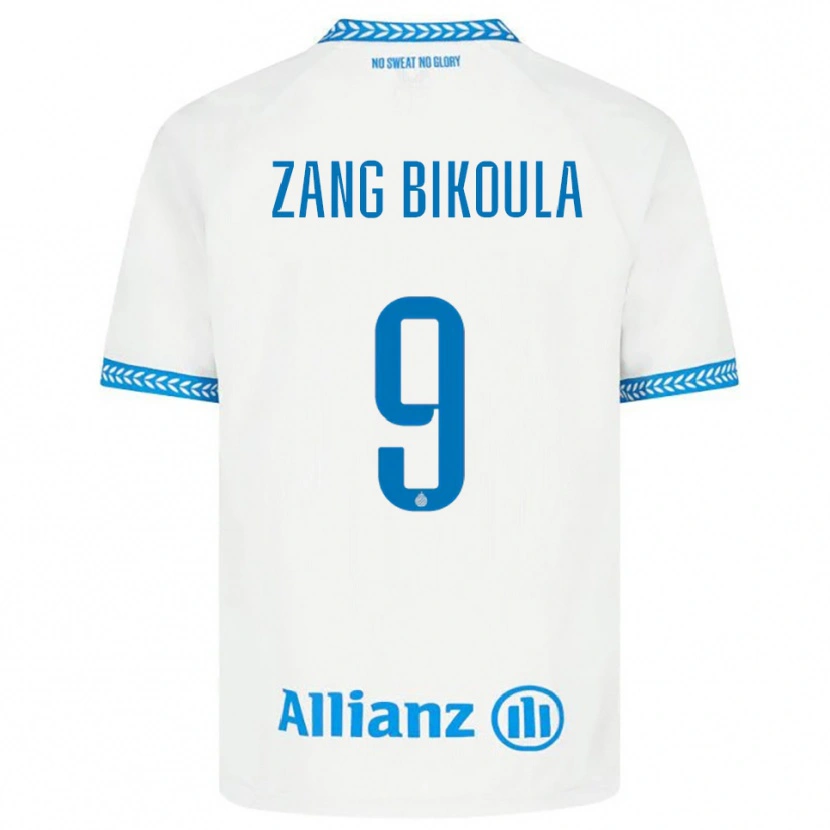 Danxen Kinder Véronique Zang Bikoula #9 Blau Weiß Auswärtstrikot Trikot 2025/26 T-Shirt Schweiz