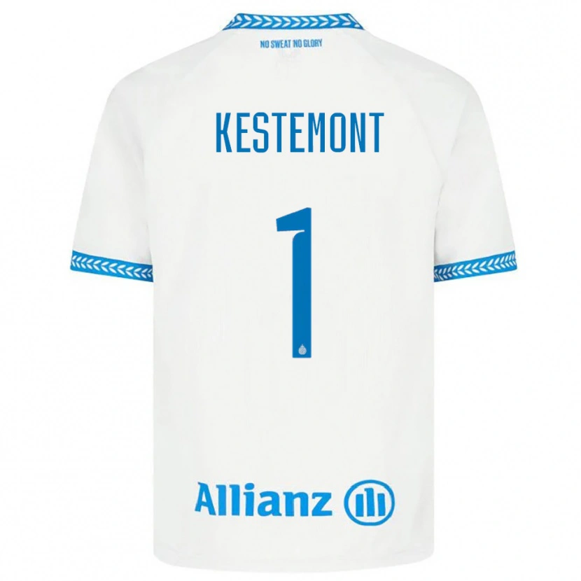 Danxen Kinder Thibeau Kestemont #1 Blau Weiß Auswärtstrikot Trikot 2025/26 T-Shirt Schweiz