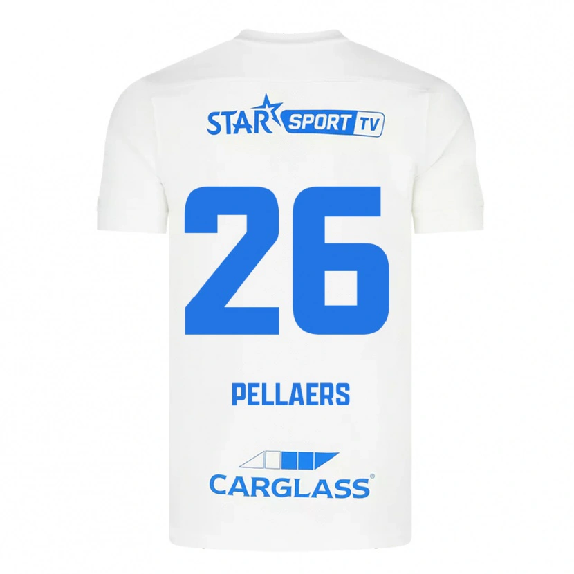 Danxen Kinder Amanuel Pellaers #26 Weiß Blau Auswärtstrikot Trikot 2025/26 T-Shirt Schweiz