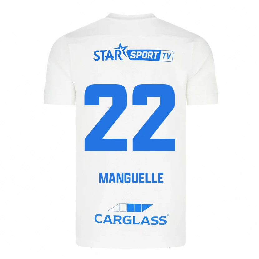 Danxen Kinder Brad Manguelle #22 Weiß Blau Auswärtstrikot Trikot 2025/26 T-Shirt Schweiz