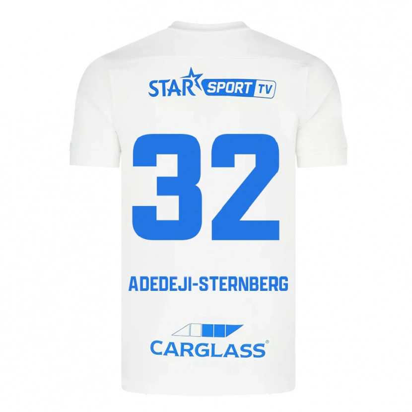 Danxen Kinder Noah Adedeji-Sternberg #32 Weiß Blau Auswärtstrikot Trikot 2025/26 T-Shirt Schweiz