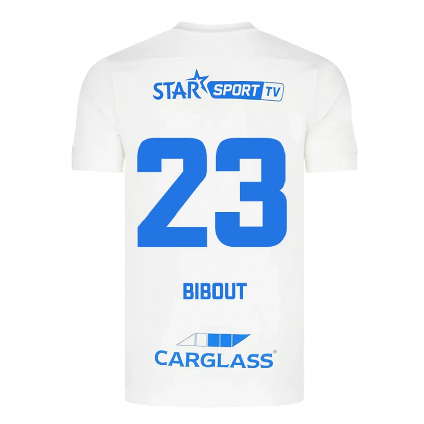 Danxen Kinder Aaron Bibout #23 Weiß Blau Auswärtstrikot Trikot 2025/26 T-Shirt Schweiz