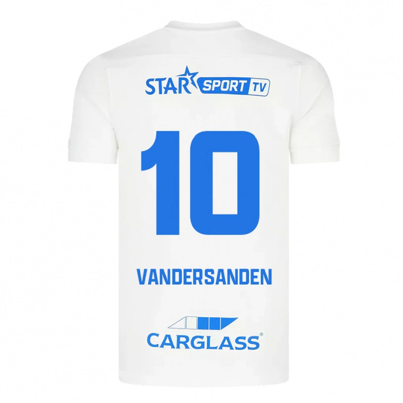 Danxen Kinder Sien Vandersanden #10 Weiß Blau Auswärtstrikot Trikot 2025/26 T-Shirt Schweiz