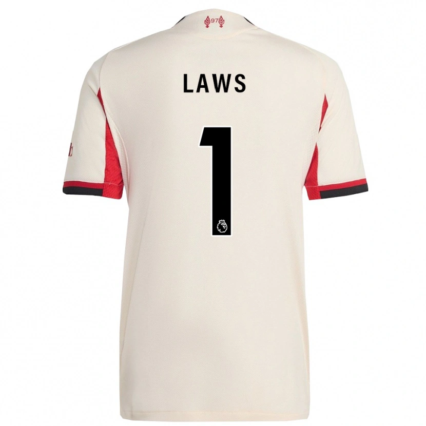 Danxen Kinder Rachael Laws #1 Weiß Schwarz Auswärtstrikot Trikot 2025/26 T-Shirt Schweiz