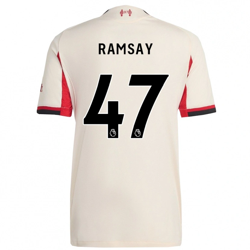 Danxen Kinder Calvin Ramsay #47 Weiß Schwarz Auswärtstrikot Trikot 2025/26 T-Shirt Schweiz