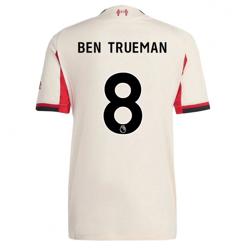 Danxen Kinder Ben Trueman #8 Weiß Schwarz Auswärtstrikot Trikot 2025/26 T-Shirt Schweiz