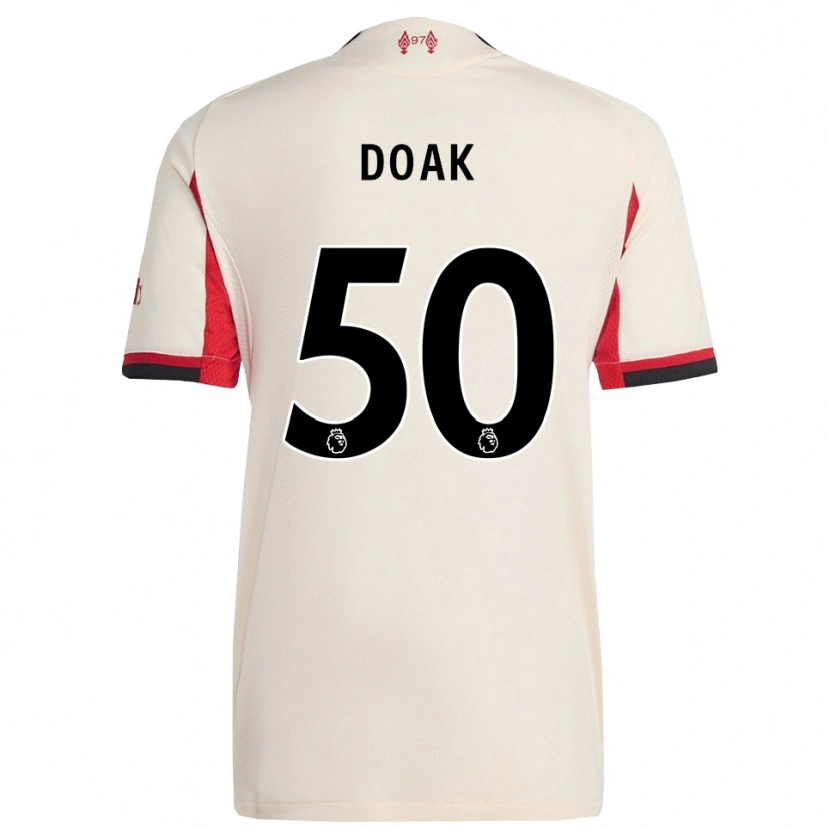 Danxen Kinder Ben Doak #50 Weiß Schwarz Auswärtstrikot Trikot 2025/26 T-Shirt Schweiz
