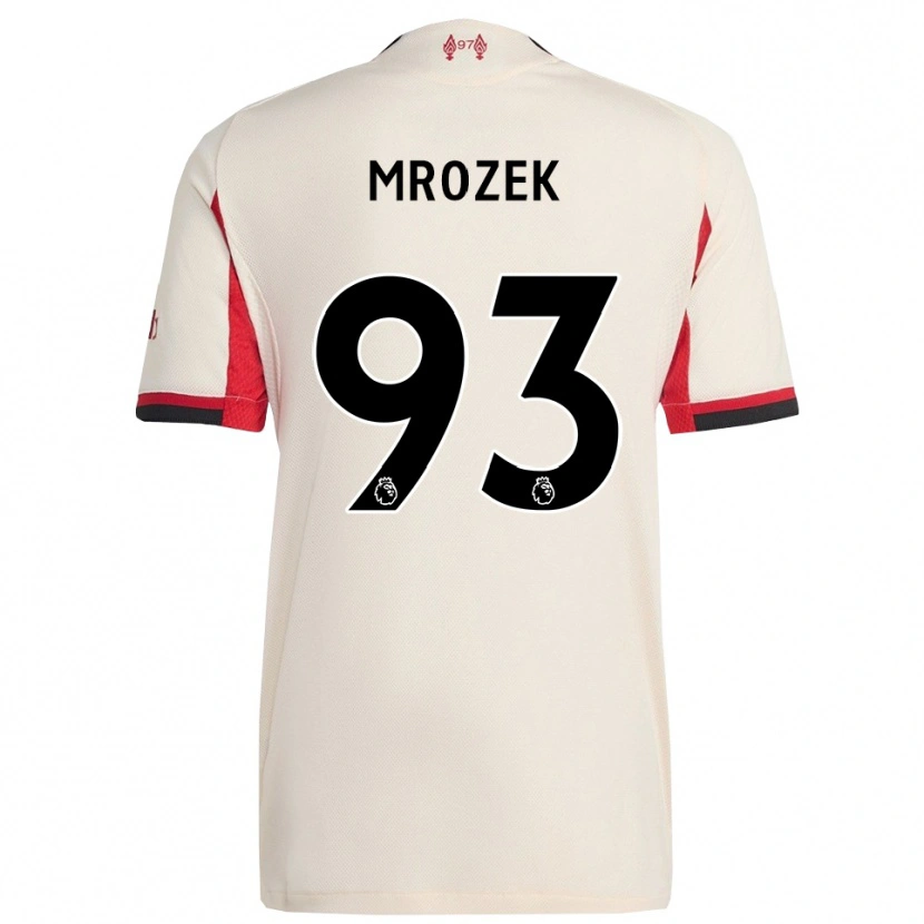 Danxen Kinder Fabian Mrozek #93 Weiß Schwarz Auswärtstrikot Trikot 2025/26 T-Shirt Schweiz