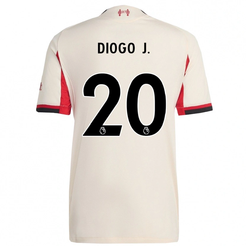 Danxen Kinder Diogo Jota #20 Weiß Schwarz Auswärtstrikot Trikot 2025/26 T-Shirt Schweiz