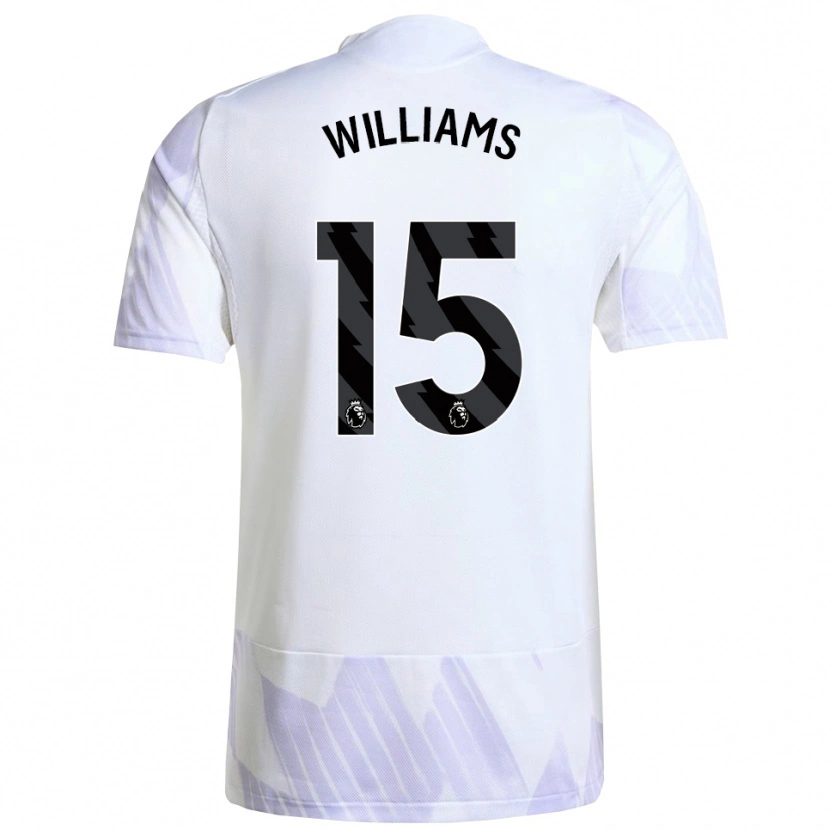 Danxen Kinder Joe Williams #15 Weiß Lila Lila Auswärtstrikot Trikot 2025/26 T-Shirt Schweiz