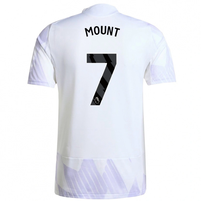 Danxen Kinder Mason Mount #7 Weiß Lila Lila Auswärtstrikot Trikot 2025/26 T-Shirt Schweiz