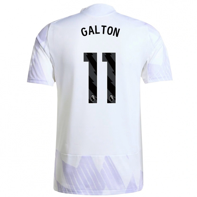 Danxen Kinder Leah Galton #11 Weiß Lila Lila Auswärtstrikot Trikot 2025/26 T-Shirt Schweiz