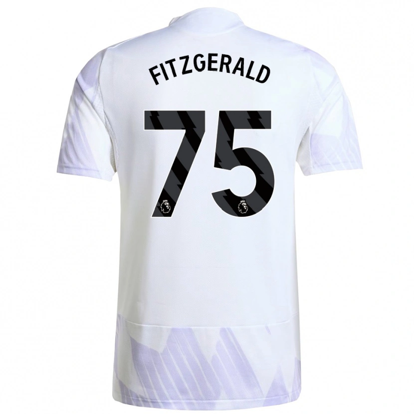Danxen Kinder Jayce Fitzgerald #75 Weiß Lila Lila Auswärtstrikot Trikot 2025/26 T-Shirt Schweiz