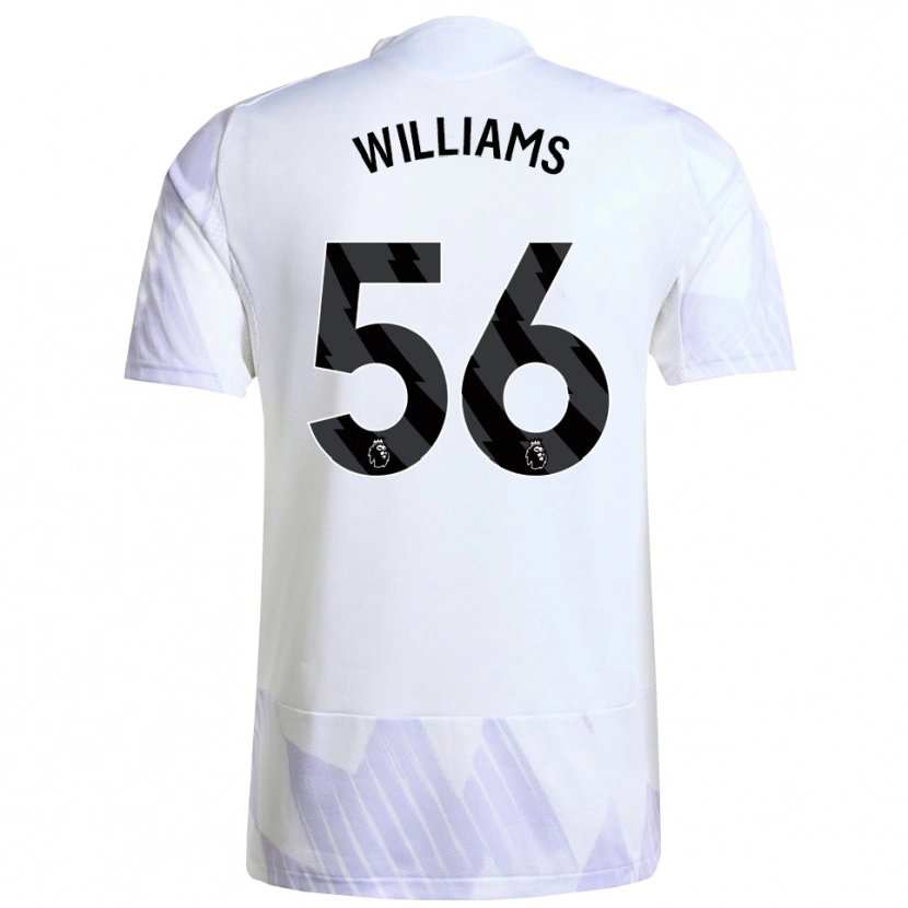 Danxen Kinder Ethan Williams #56 Weiß Lila Lila Auswärtstrikot Trikot 2025/26 T-Shirt Schweiz