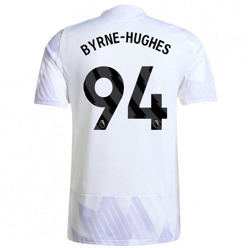 Danxen Kinder Cameron Byrne-Hughes #94 Weiß Lila Lila Auswärtstrikot Trikot 2025/26 T-Shirt Schweiz