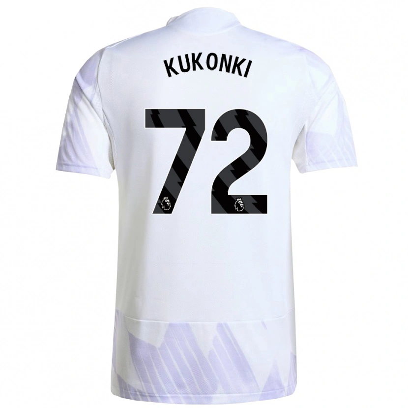 Danxen Kinder Godwill Kukonki #72 Weiß Lila Lila Auswärtstrikot Trikot 2025/26 T-Shirt Schweiz