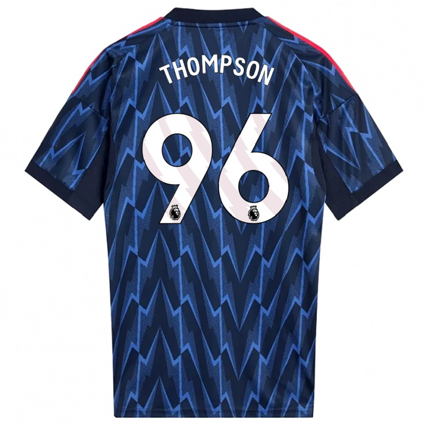 Danxen Kinder Kyran Thompson #96 Marine Rot Auswärtstrikot Trikot 2025/26 T-Shirt Schweiz