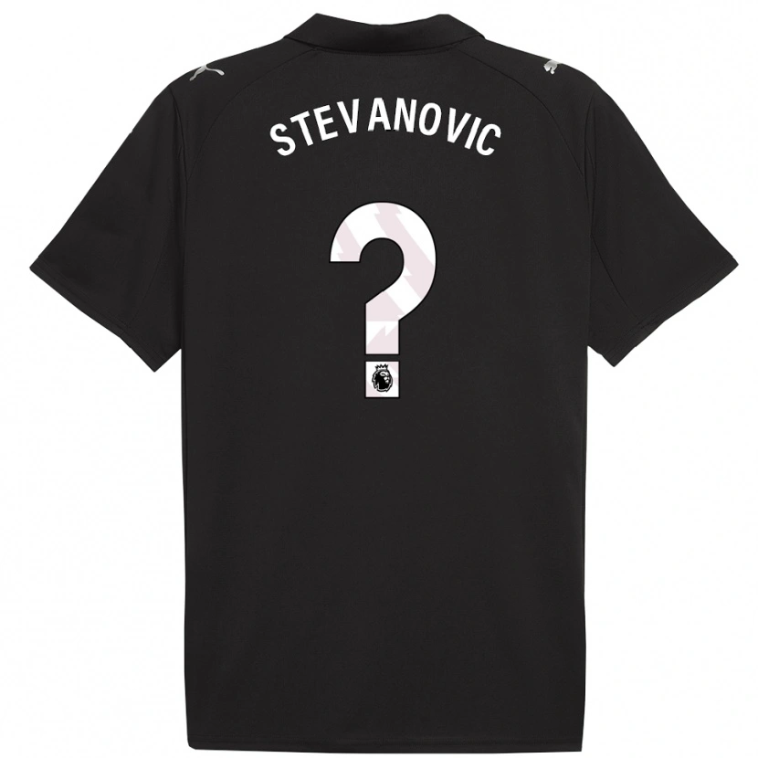 Danxen Kinder Filip Stevanovic #0 Schwarz Weiß Auswärtstrikot Trikot 2025/26 T-Shirt Schweiz