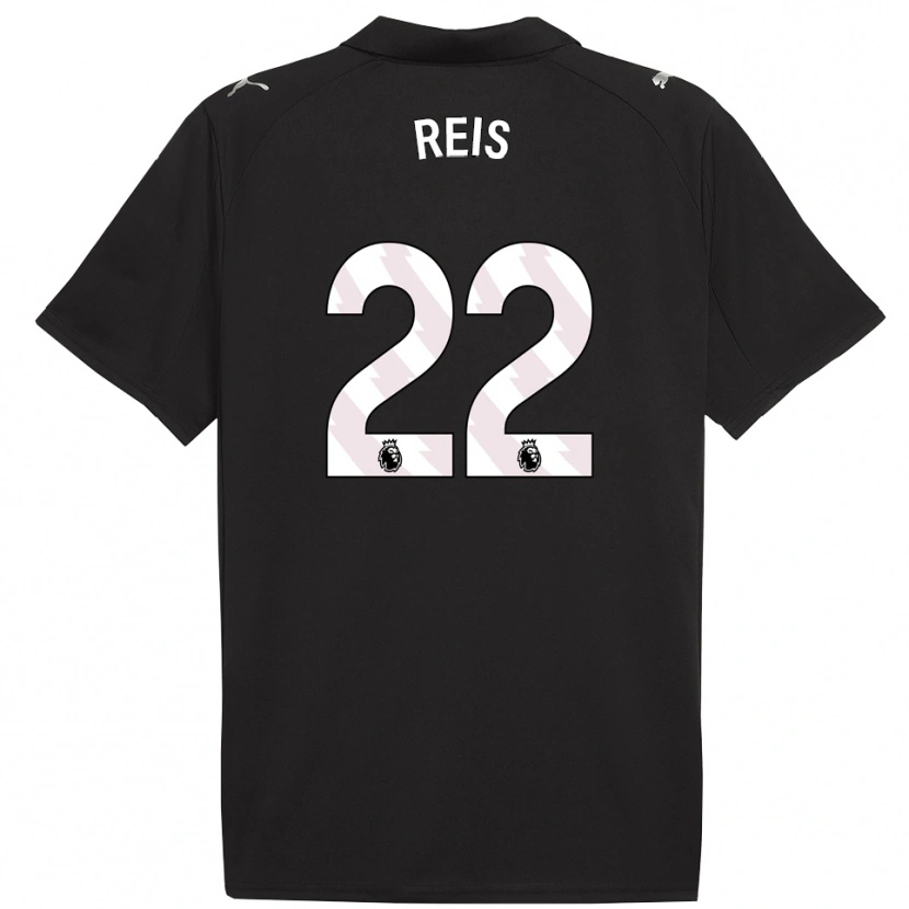 Danxen Kinder Vitor Reis #22 Schwarz Weiß Auswärtstrikot Trikot 2025/26 T-Shirt Schweiz