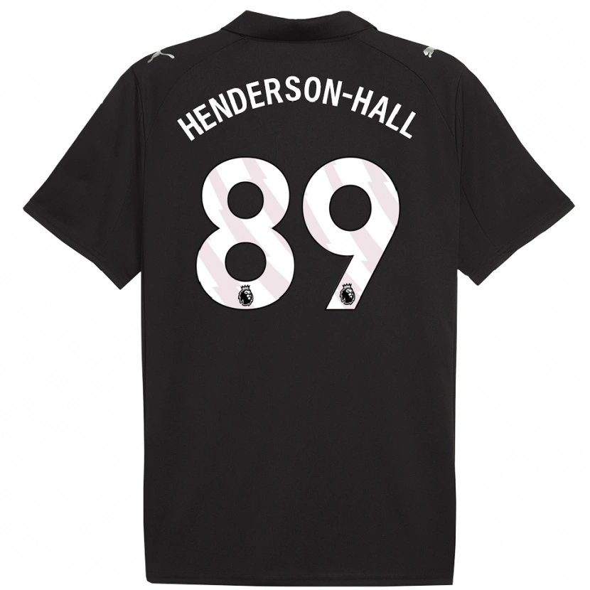 Danxen Kinder Matty Henderson-Hall #89 Schwarz Weiß Auswärtstrikot Trikot 2025/26 T-Shirt Schweiz