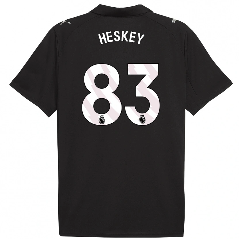 Danxen Kinder Reigan Heskey #83 Schwarz Weiß Auswärtstrikot Trikot 2025/26 T-Shirt Schweiz
