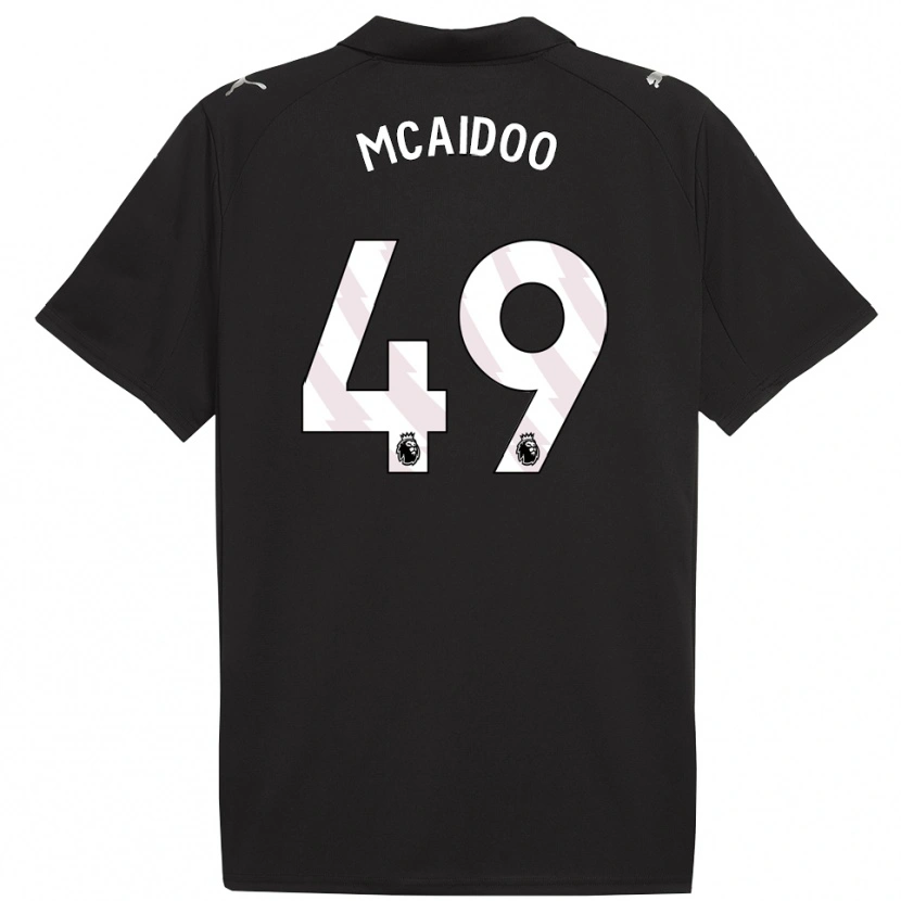 Danxen Kinder Ryan Mcaidoo #49 Schwarz Weiß Auswärtstrikot Trikot 2025/26 T-Shirt Schweiz