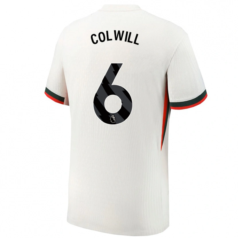 Danxen Kinder Levi Colwill #6 Weiß Grün Auswärtstrikot Trikot 2025/26 T-Shirt Schweiz