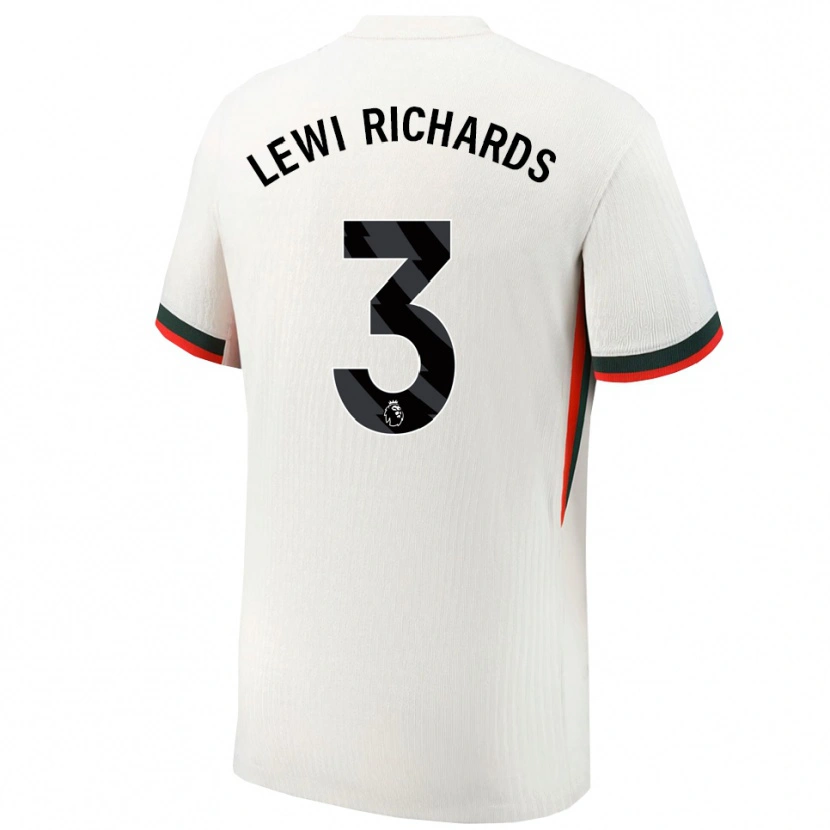 Danxen Kinder Lewi Richards #3 Weiß Grün Auswärtstrikot Trikot 2025/26 T-Shirt Schweiz